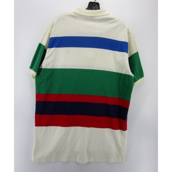 VINTAGE Ralph Lauren Polo Shirt Large White 90s Pullover Golf Pony * - Picture 10 of 15